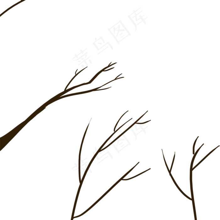 卡通枯枝PNG下载(2000X2000(DPI:300))psd模版下载
