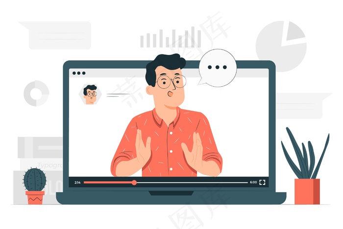 网络研讨会概念图eps,ai矢量模版下载