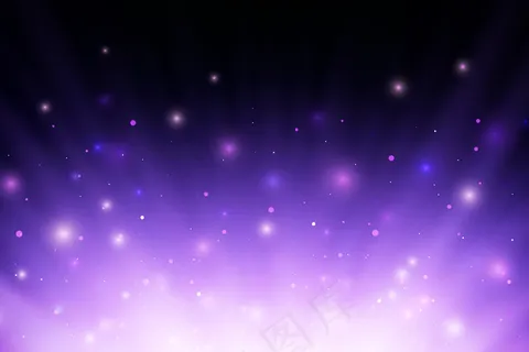摘要：在黑色背景上，带有火花和粒子的紫色燃烧火焰光线。
