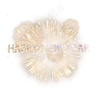 新年快乐烟花表演