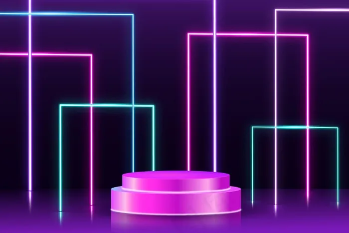 抽象霓虹灯背景eps,ai矢量模版下载