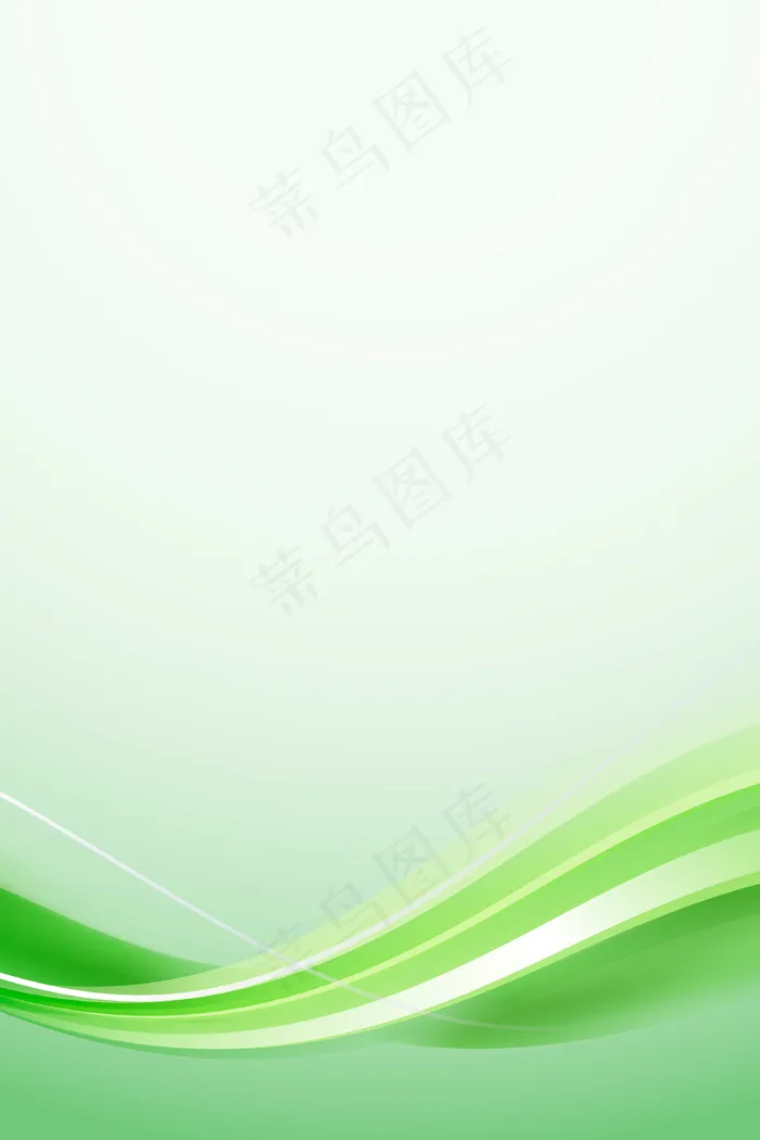 绿色曲线框架模板eps,ai矢量模版下载