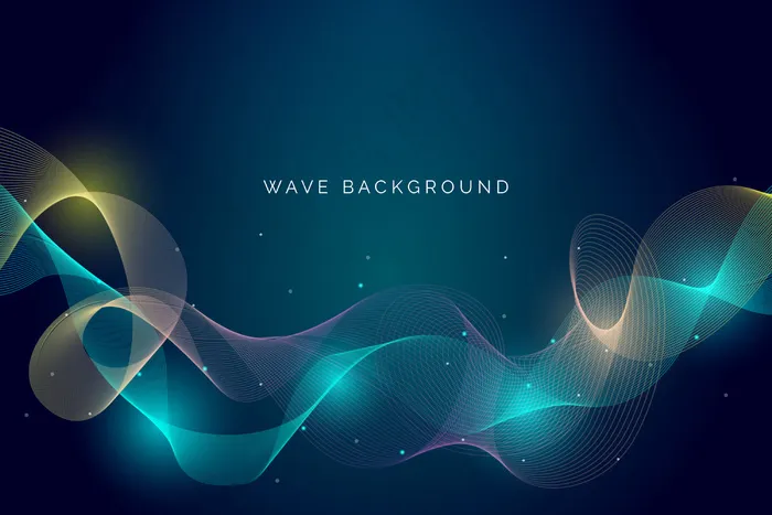 波浪背景主题eps,ai矢量模版下载