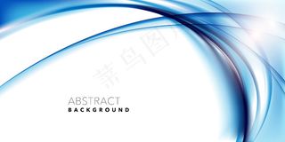 优雅的蓝色波浪背景