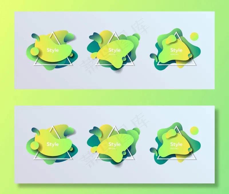 海报用徽章eps,ai矢量模版下载