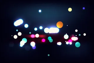 暗背景上的Bokeh灯光效果