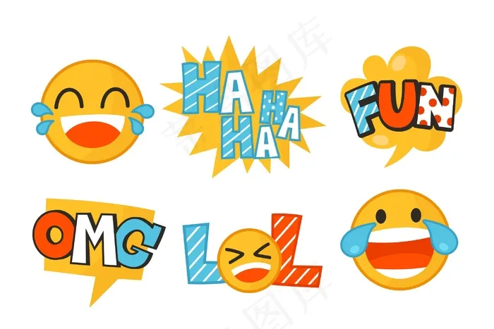 有趣的lol贴纸eps,ai矢量模版下载