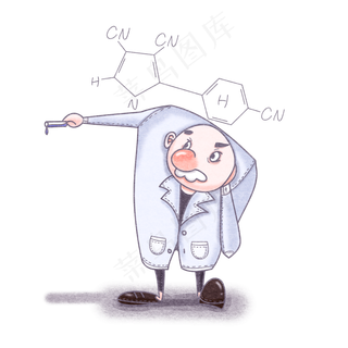 手绘教师节卡通人物