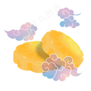 中秋节祥云月饼