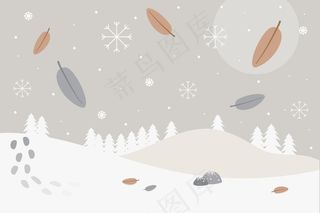 平面设计冬季背景