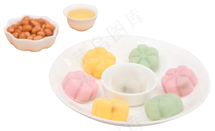 冰皮月饼茶花生(1740X1067(DPI:300))psd模版下载