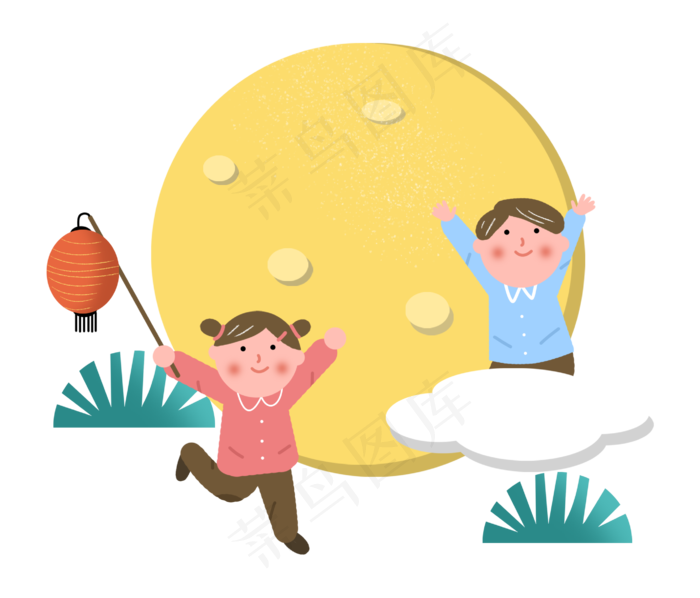 中秋节月亮中秋佳节灯笼