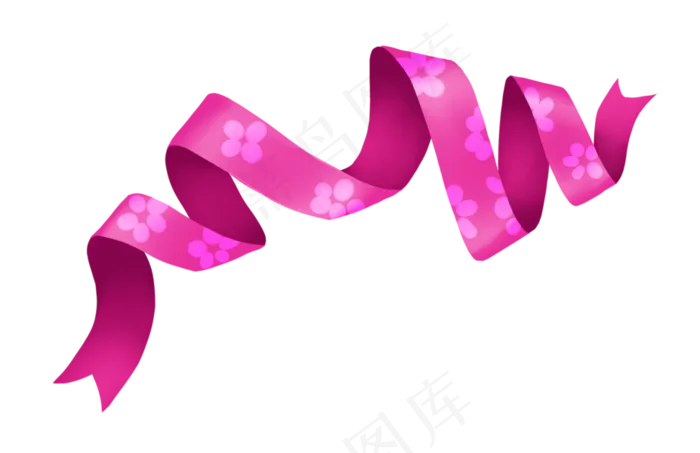 七夕情人节爱情彩带装饰免抠png(3089X2000(DPI:300))psd模版下载