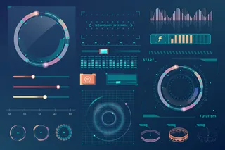 技术接口模板设计元素