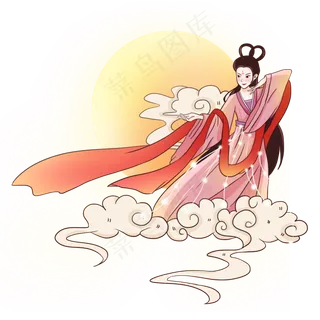 古装神话嫦娥素材
