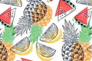 夏季图案-缩放背景