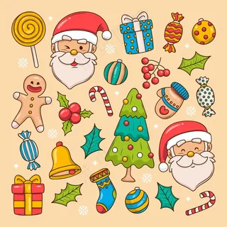 手绘圣诞元素系列 手绘圣诞元素系列
