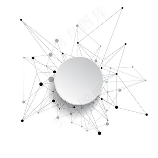 抽象背景。连接的线和点。