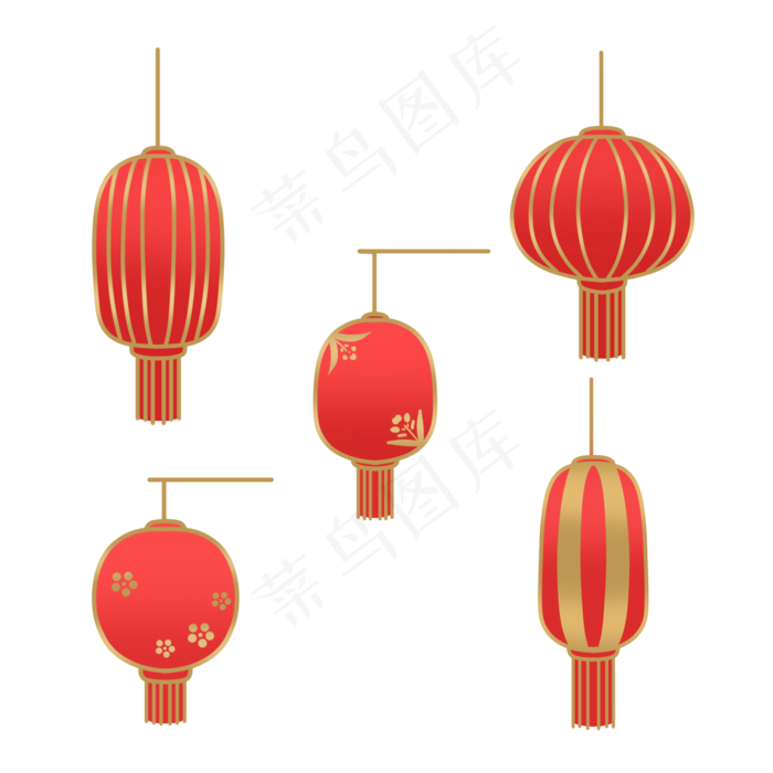 传统节日红色灯笼
