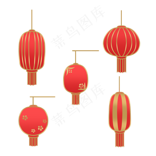 传统节日红色灯笼