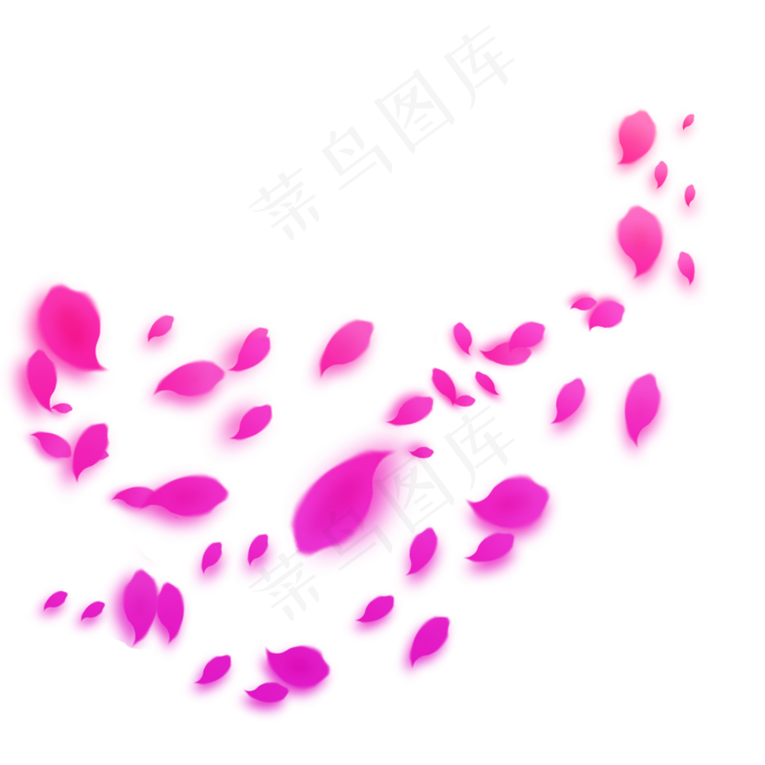 飘动的花瓣背景七夕情人节