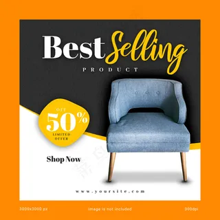 畅销社交媒体横幅banner模板