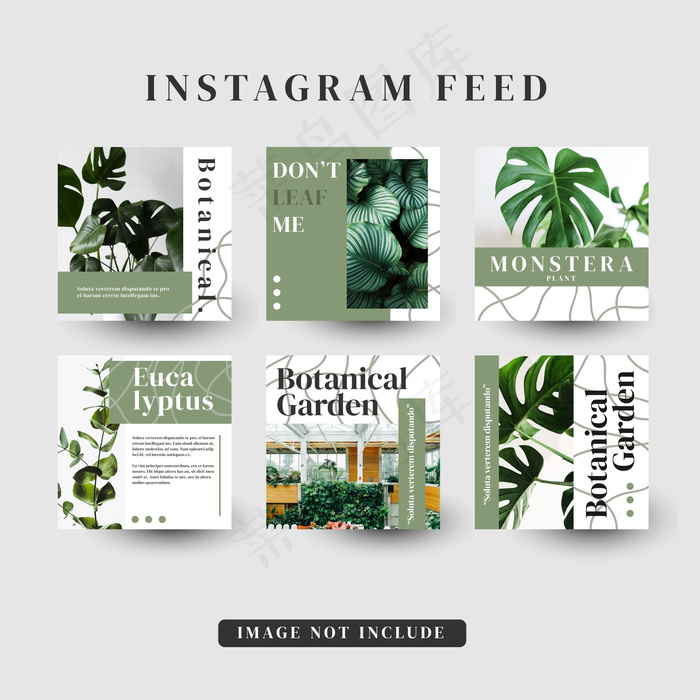 Instagram故事模板eps,ai矢量模版下载