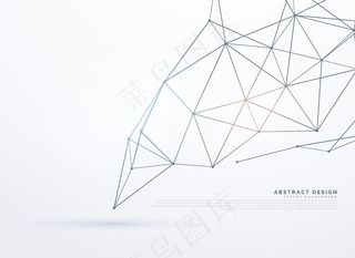 白色背景和闪亮的网格