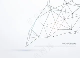 白色背景和闪亮的网格