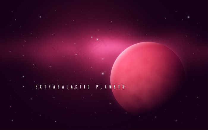 深空科幻抽象气态巨星云矢量图。eps,ai矢量模版下载