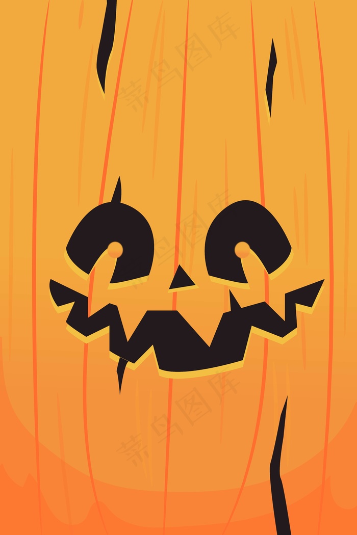 橙色万圣节南瓜背景