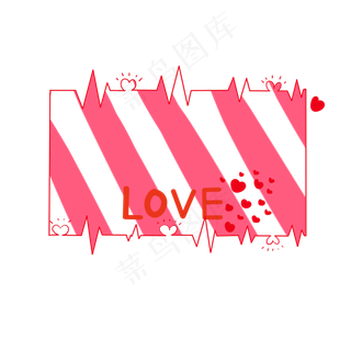 卡通手绘LOVE装饰边框