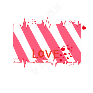 卡通手绘LOVE装饰边框