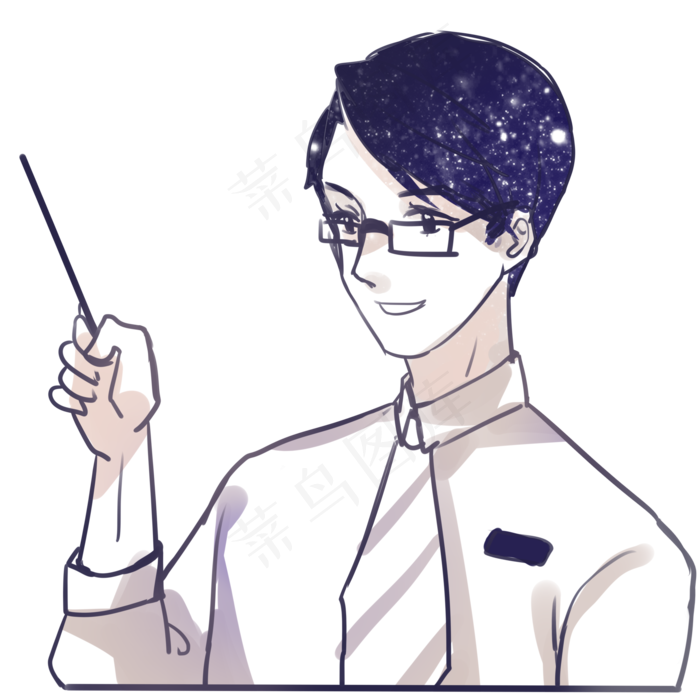 教师节老师人物头像插画