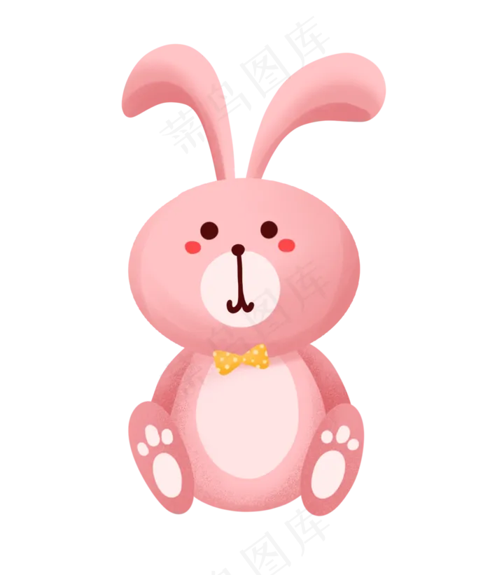 儿童节兔子玩偶2(2000X2348(DPI:300))psd模版下载
