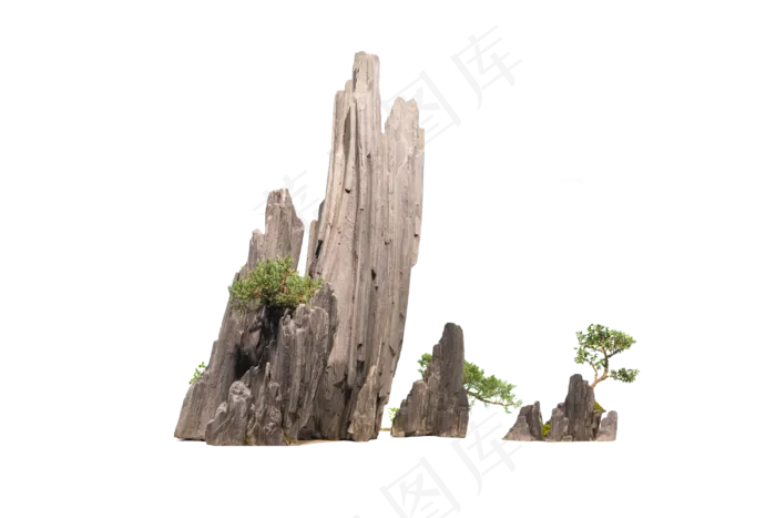 免扣假山素材