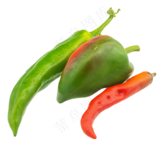 三个蔬菜辣椒