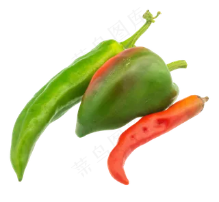 三个蔬菜辣椒