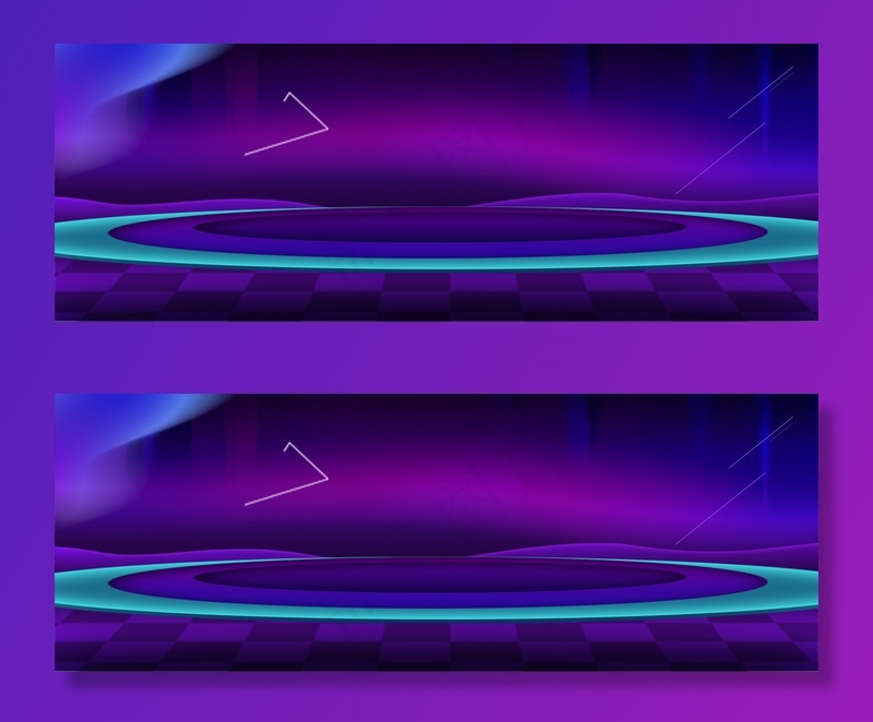 双十一狂欢庆典大气舞台炫彩banner