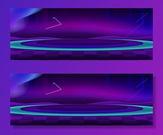 双十一狂欢庆典大气舞台炫彩banner