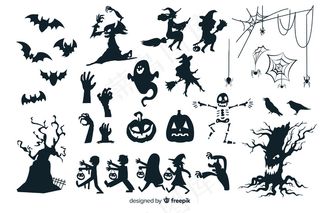 万圣节剪影系列