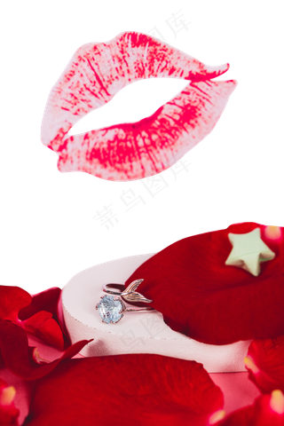情人节钻戒红唇