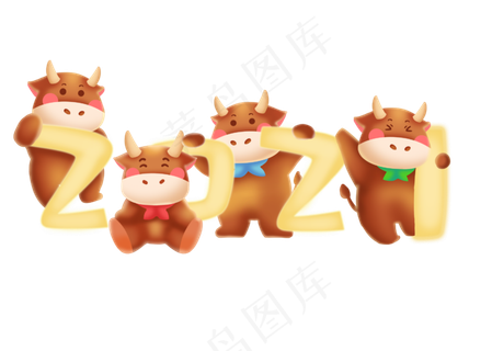 2021立体质感发光黄牛