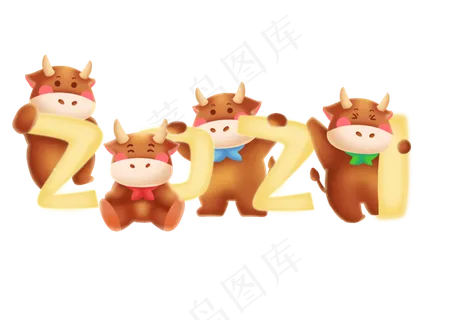 2021立体质感发光黄牛