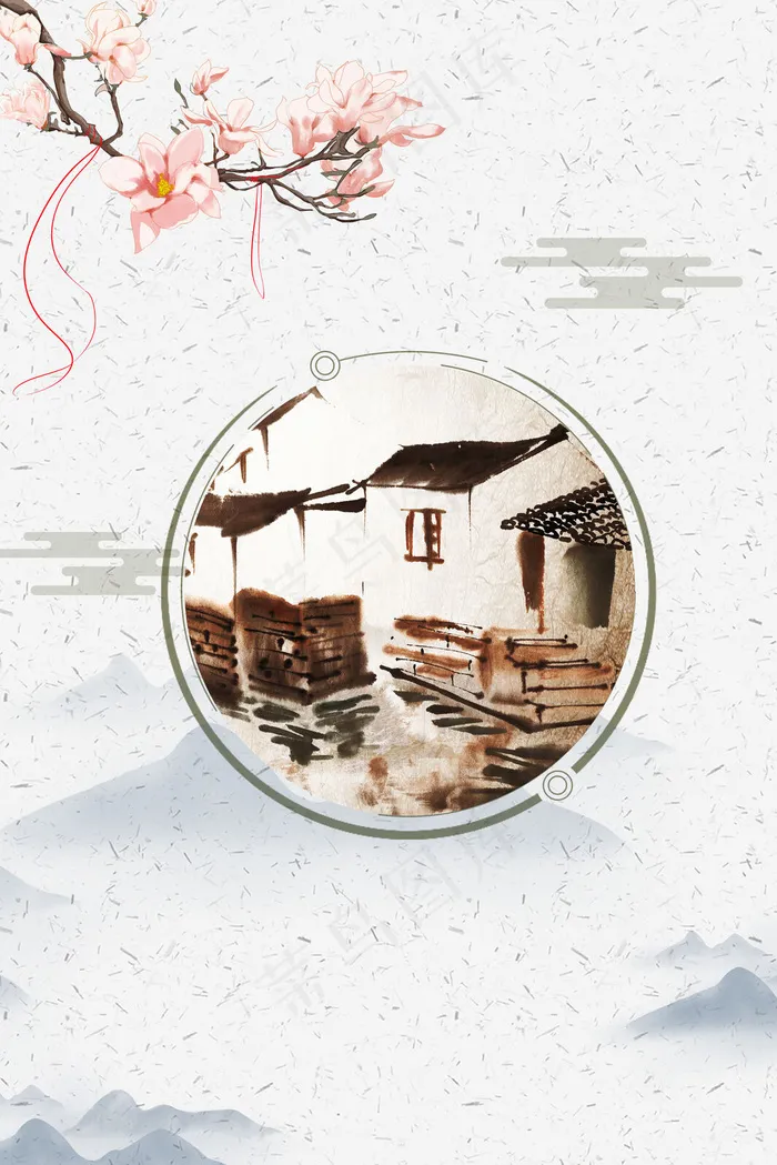 清新大气凤凰古城旅游促销推广(3545*5315px 	      )psd模版下载