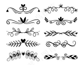 收集手绘类型的框架和分隔器