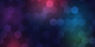 具有几何六边形图案设计的背景模板