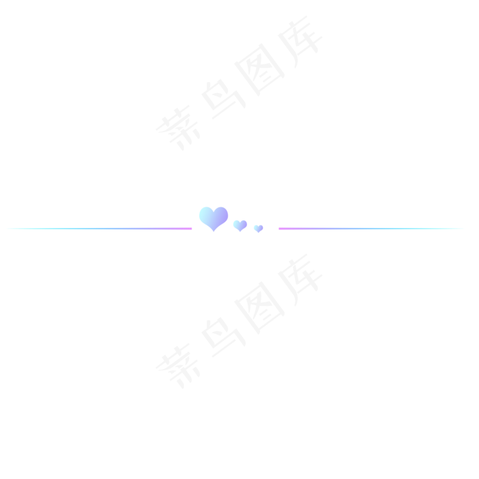 蓝紫色七夕分割线(2000X2000(DPI:300))psd模版下载