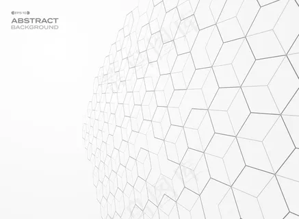 五边形图案几何透视背景。