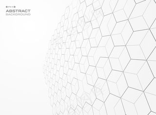 五边形图案几何透视背景。